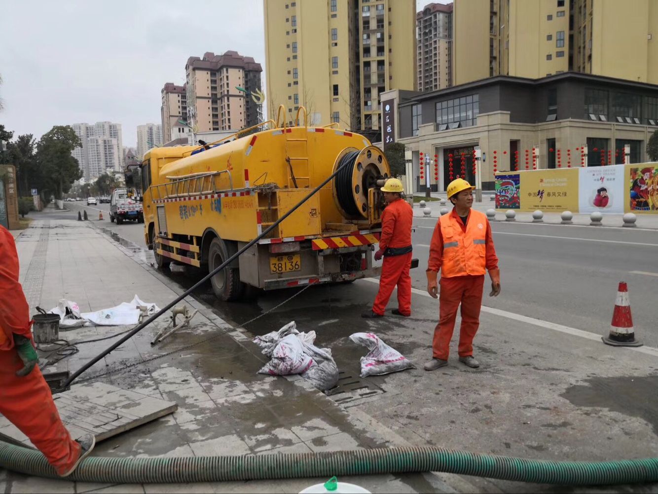 金城江排污管道清淤-管道清洗